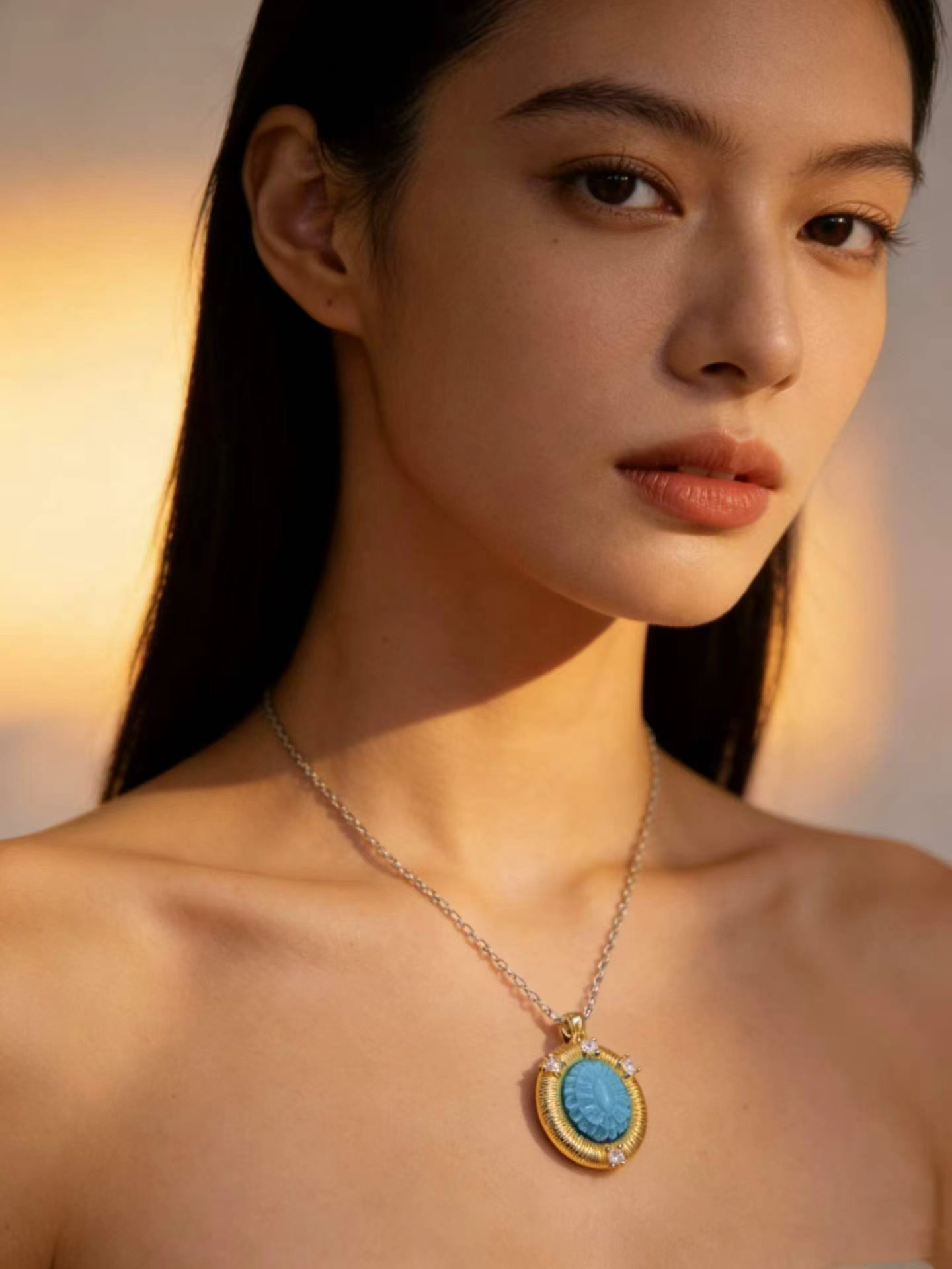 Authentic Wudang turquoise jewelry handcrafted in China - Turquoise Princess collection